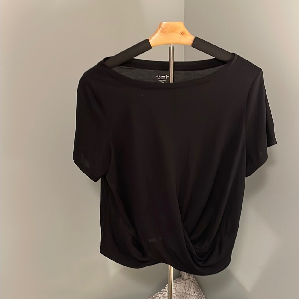 Old Navy Black Short Sleeve ultra lite Women's Tee large Tall